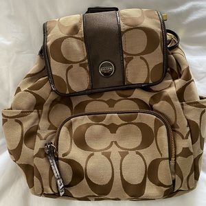 Coach Signature Poppy Backpack